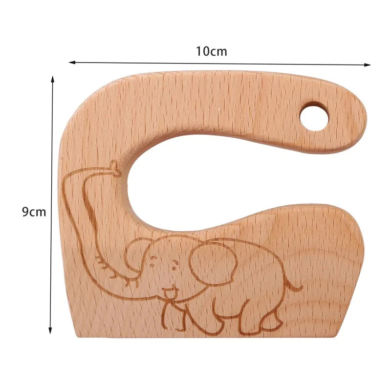 Wooden Knife Kids Cooking Toys Safe Knives Cutting Fruit Vegetable Chopper Kitchen Toy Montessori Education Tools For Toddlers