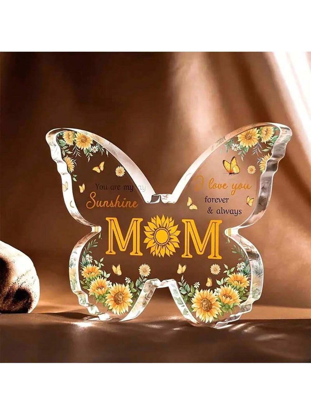 Mother's Day Gifts For Mom Grandma Nana DIY Unique Mom Birthday Gift Ideas Butterfly-Shaped Acrylic Keepsake Gifts For Mothers Day