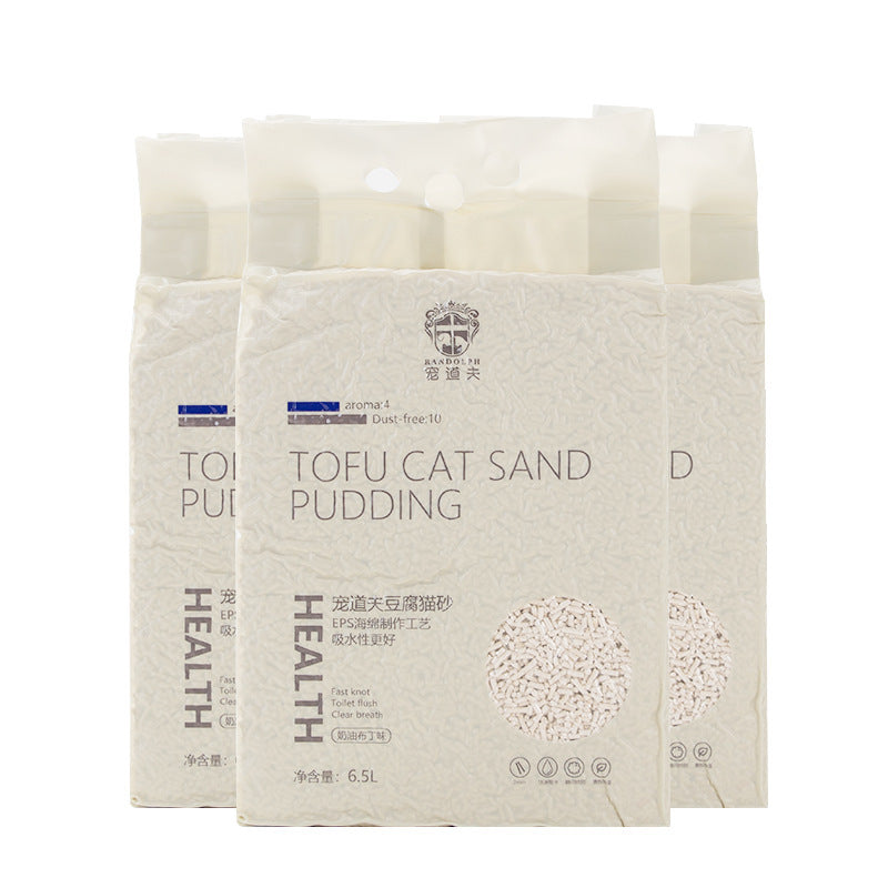 Tofu Cat Litter Plus Amount Pet Doffer Cat Fine Litter Deodorant Cat Litter Cat Dust-Free Clumping Corn Pet Supplies