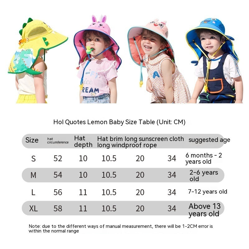 Children's Sun Hat Big Brim Summer Fisherman Outdoor Sun Hat