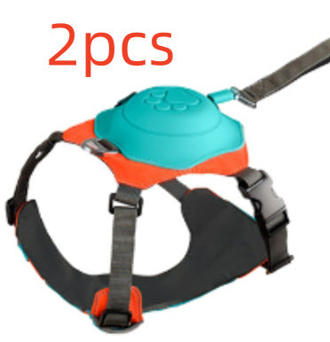 Dog Collar Harness Explosion-proof Punch Breathable Adjustable Pets Harness Vest Outdoor Training