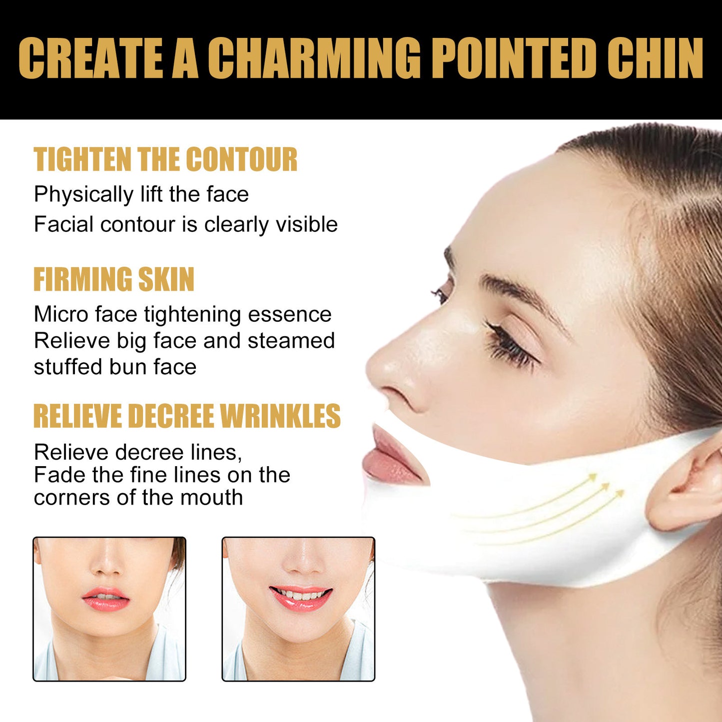 V-shaped Facial Lifting Mask Firming Double Chin