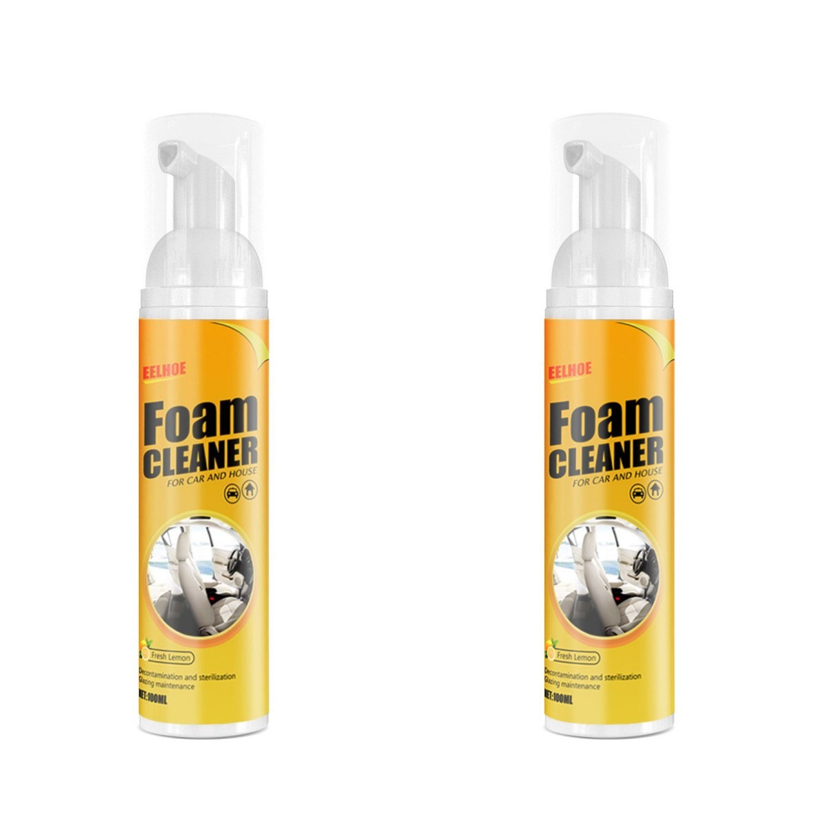 Multifunctional Foam Cleaner Supplies Car Interior Strong Decontamination Leather Seat Cleaner