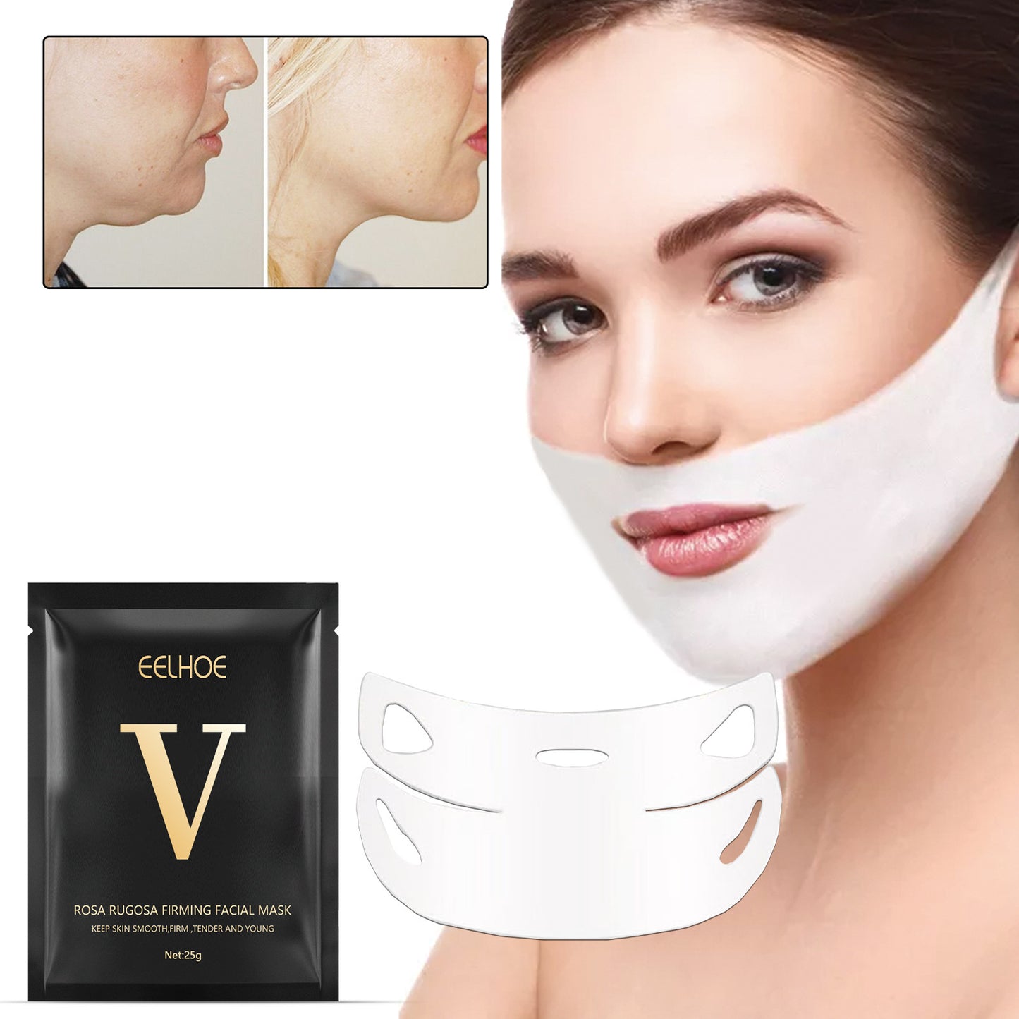 V-shaped Facial Lifting Mask Firming Double Chin