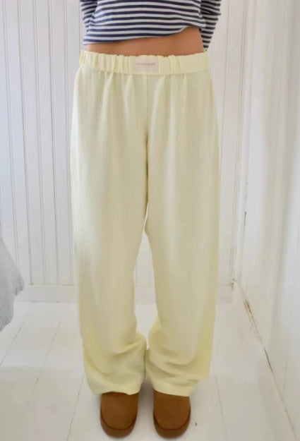 Fashionable Casual Striped Pants, Summer Wide Leg Pants For Women