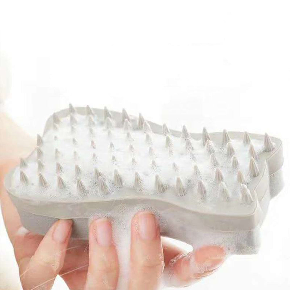 MOMI Pet Hair Remover Silicone Sponge Brush Hair Removal Brush Cat Comb Massage Brush Beautician Shower Comb