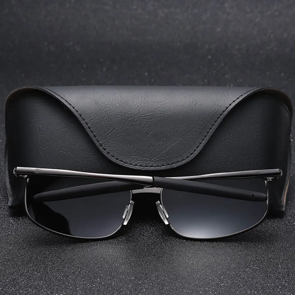 Brand Polarized Sunglasses Metal Frame Square Classic Male Sunglasses Men Driving Sun glasses Shades Goggle High Quality Glasses