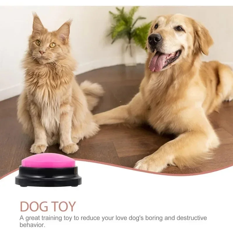 Button Dog Training Buzzer Dog Games Dog Accessories Pet Training Buzzer Button to Record Answers