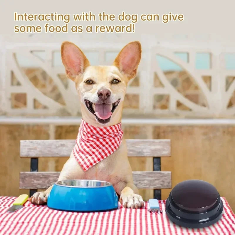 Button Dog Training Buzzer Dog Games Dog Accessories Pet Training Buzzer Button to Record Answers