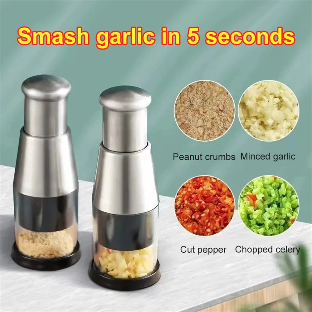 Garlic Crusher Onion Chopper Manual Garlic Press Machine Garlic Squeezer Fruit Vegetable Chopper Kitchen Tool