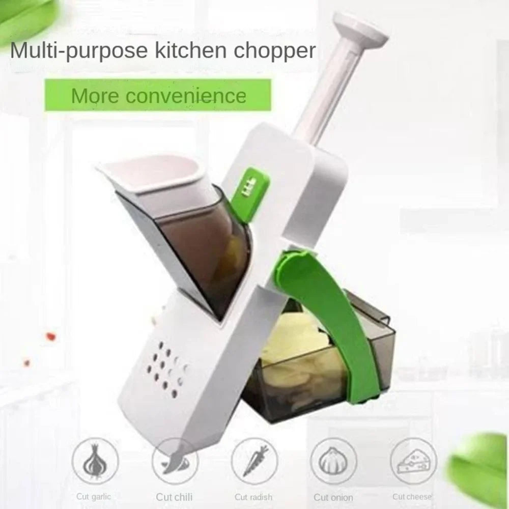 Adjustable All-in-one Grater Multi-Function Vegetable Chopper Kitchen Household Vegetable and Fruit Slicing Dicing Artifact