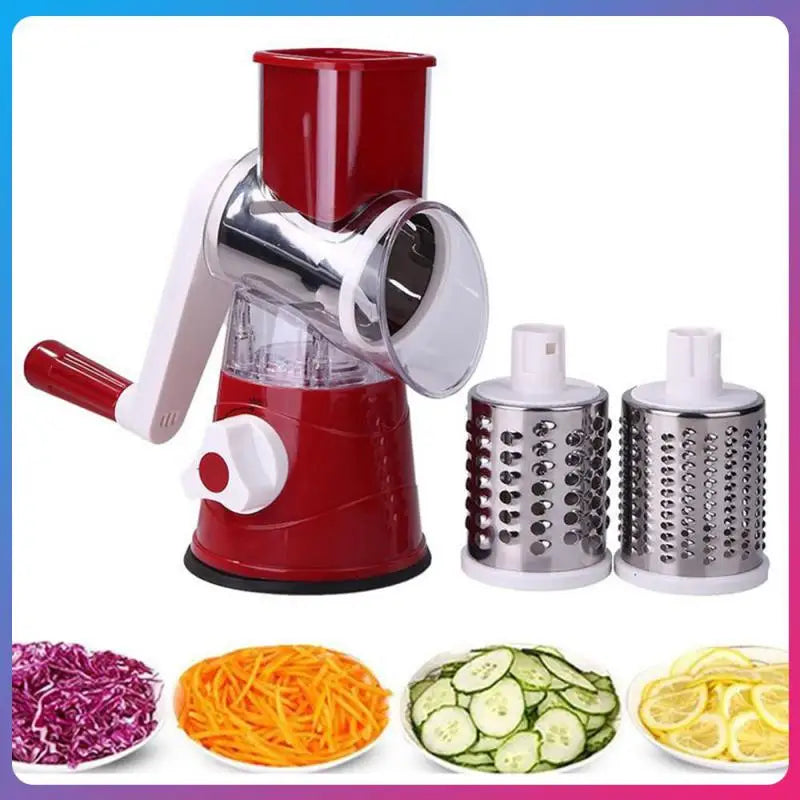 Manual Rotary Cheese Grater for Vegetable Cutter Potato Slicer Mandoline Multifunctional Vegetable Chopper Kitchen Accessories