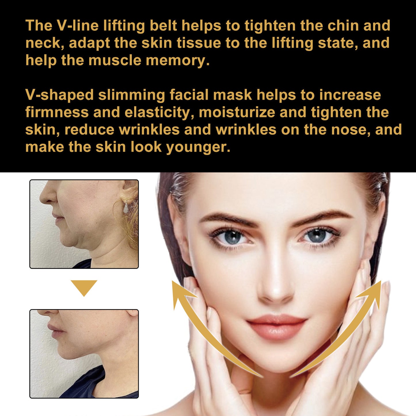 V-shaped Facial Lifting Mask Firming Double Chin