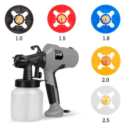 High voltage electric paint spray gun